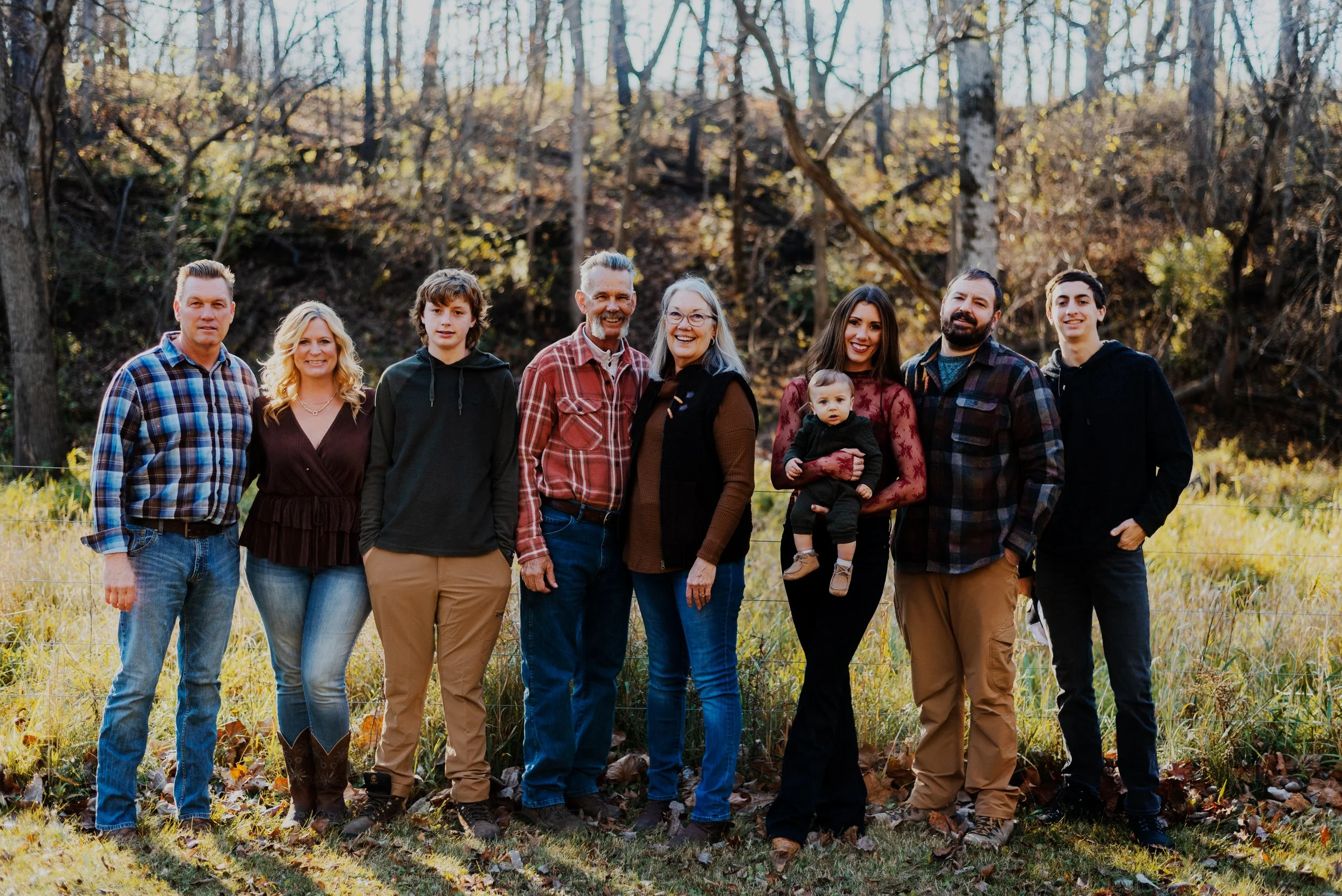 Price Johnson Family Farm Family Photography Shabona Fall 2022