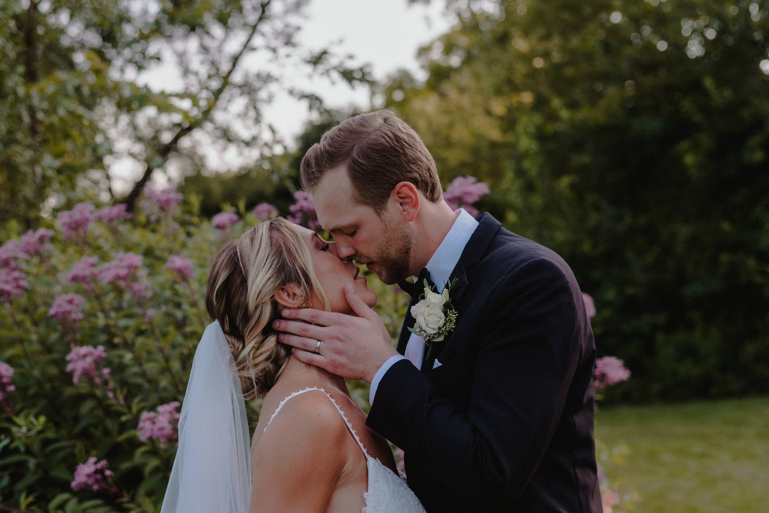 Katie and Mike Fishermans Inn Elburn Illinois Summer Wedding 