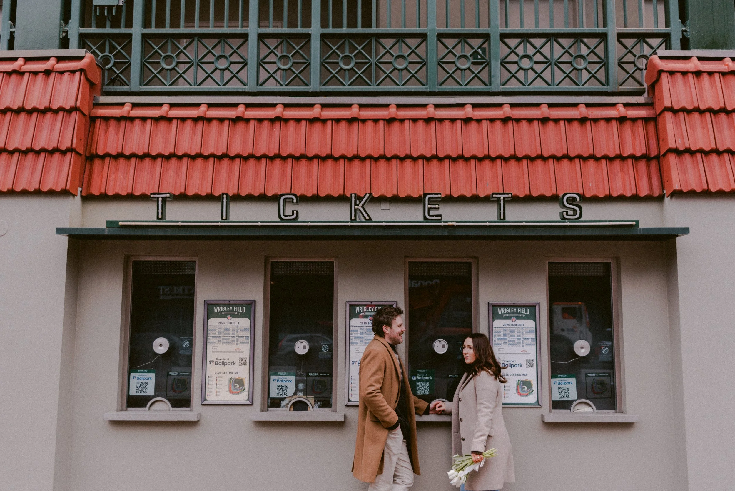 Erin and John Wrigleyville Neighborhood Chicago Engagement Session // Chicago Wedding Photographer