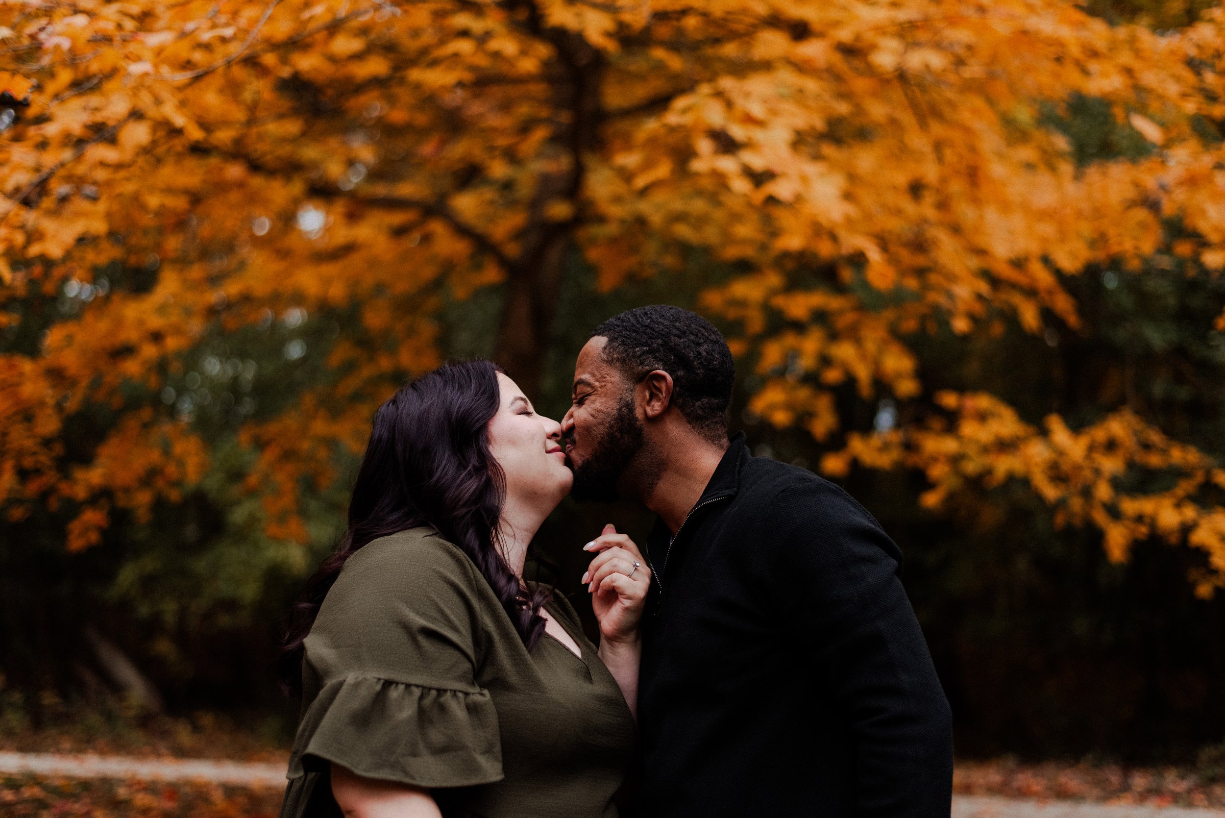 Krysten and Dre Fullersburg Oakbrook Engagement Session // Western Suburbs of Chicago Wedding Photographer