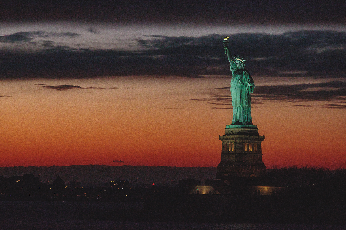 Statue of Liberty. A city symbol.