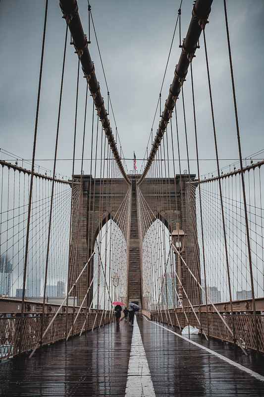 Crossing Brooklyn Bridge on the First day