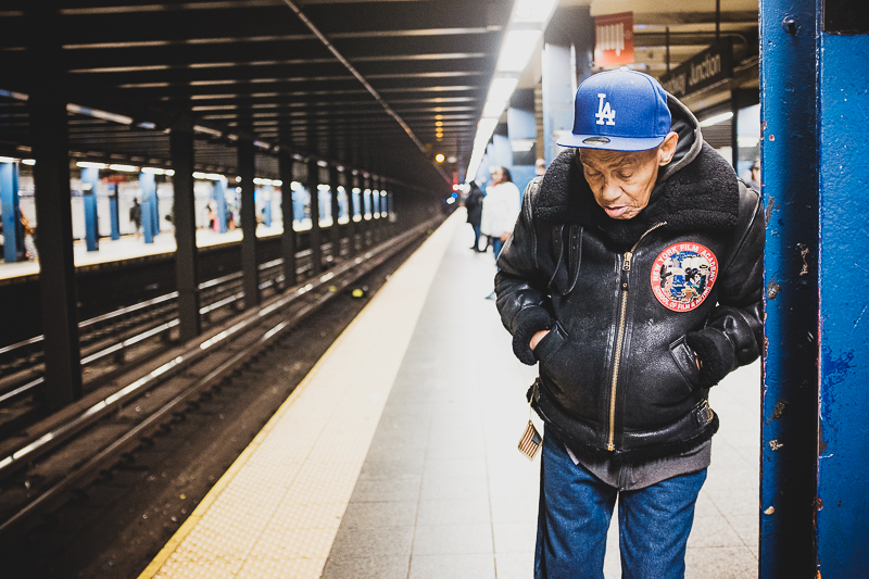 Waiting for the next train.