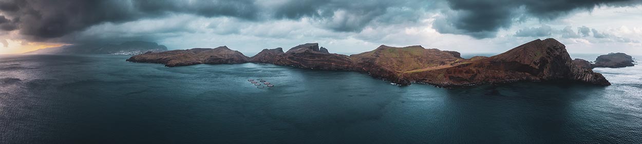 Panoramic view or Ponta de São Lourenço
