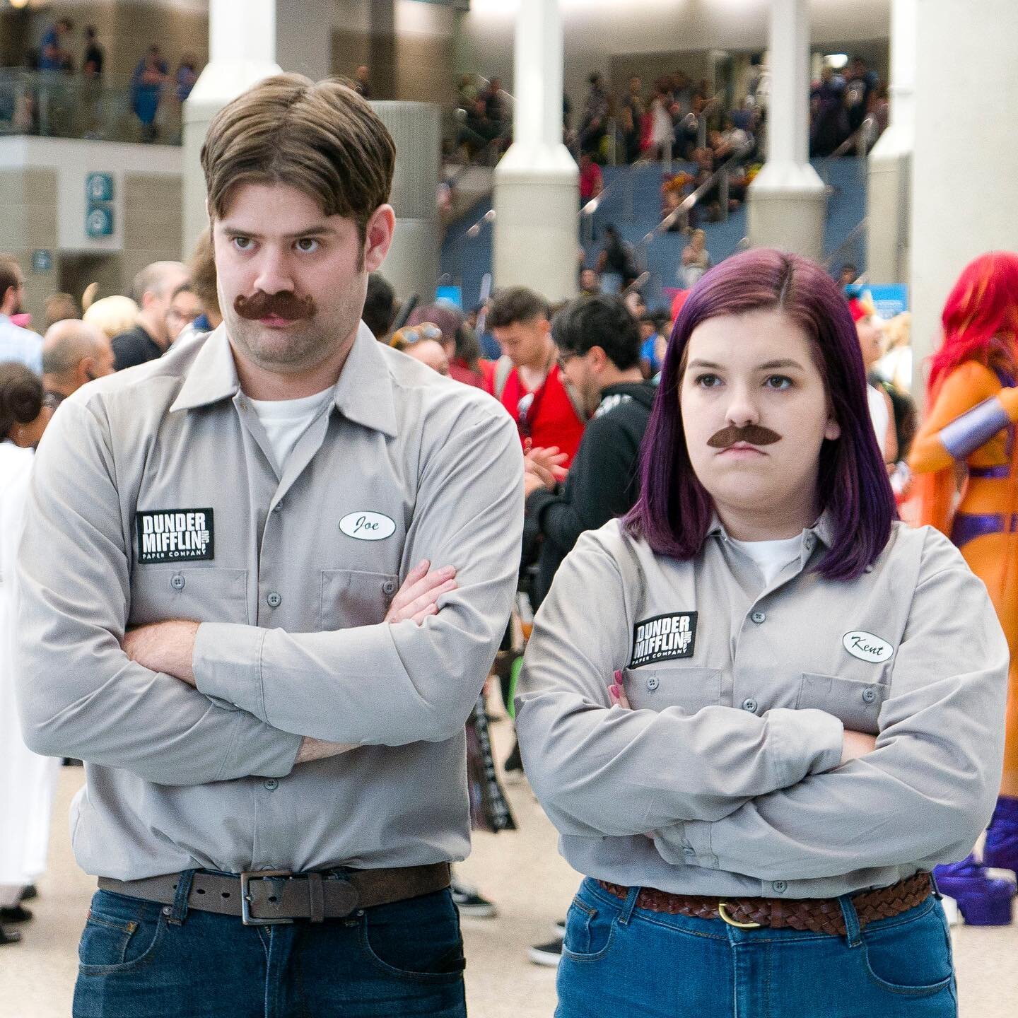 Find yourself a girl who'll do a couple's cosplay of Michael and Dwight in Warehouse uniforms and fake mustaches trying to prank the Utica branch. Happy anniversary, and here's to 6 more years of office references.