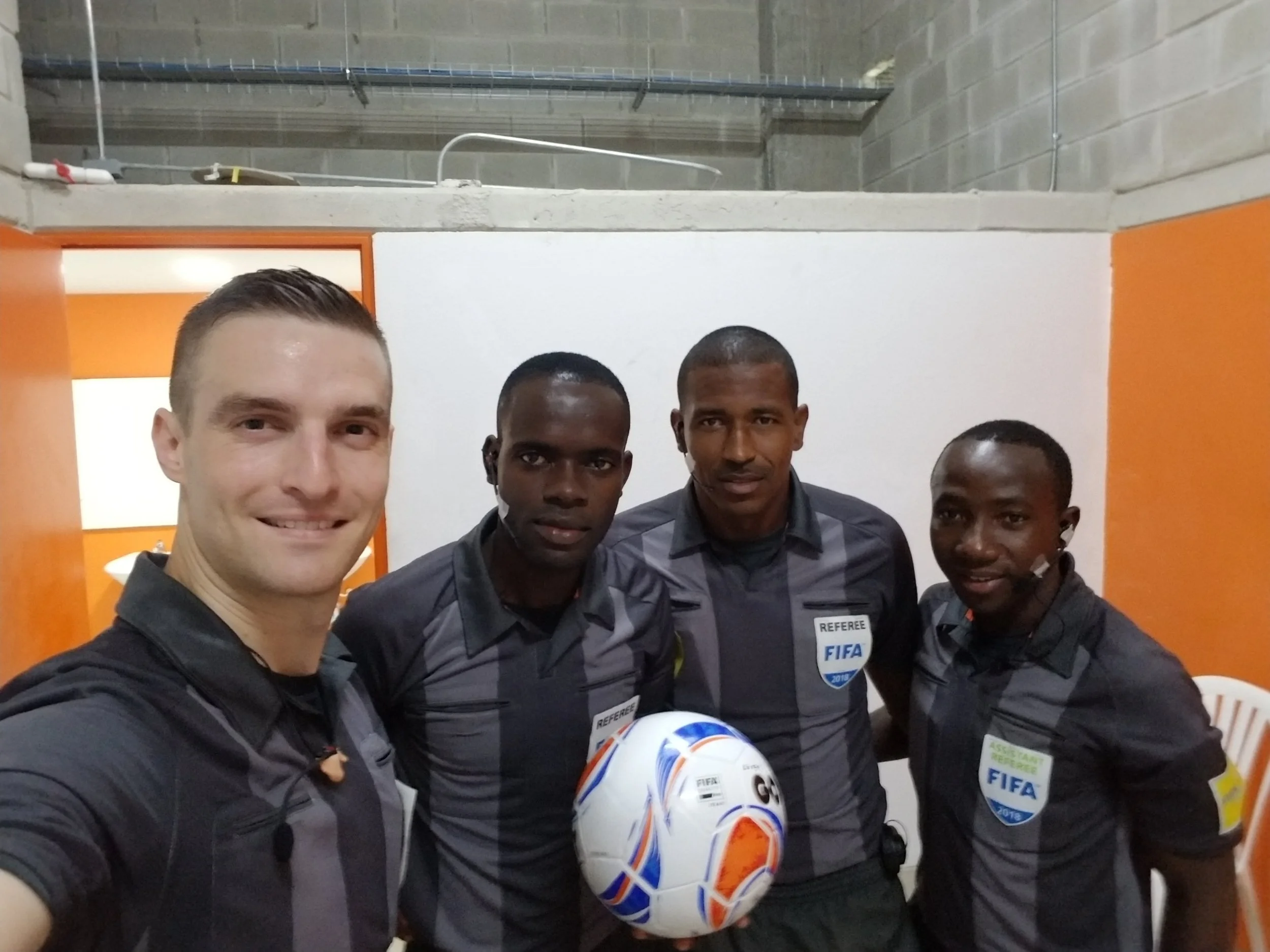 Kyle Atkins in Colombia for the 2018 Central American and Caribbean Games. First game Colombia v Costa Rica.