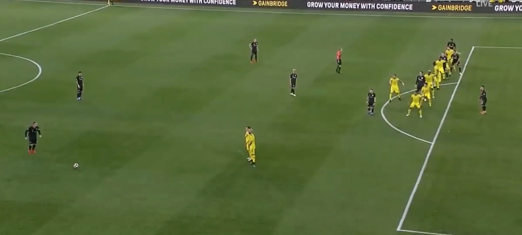 Free kick offside position
