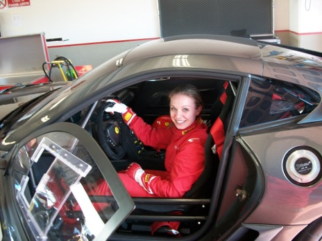 This is a Ferrari 599XX. I learned to race Ferraris at the Pista di Fiorano in Maranello, Italy, and completed the Sport driving certification course while driving the 451.