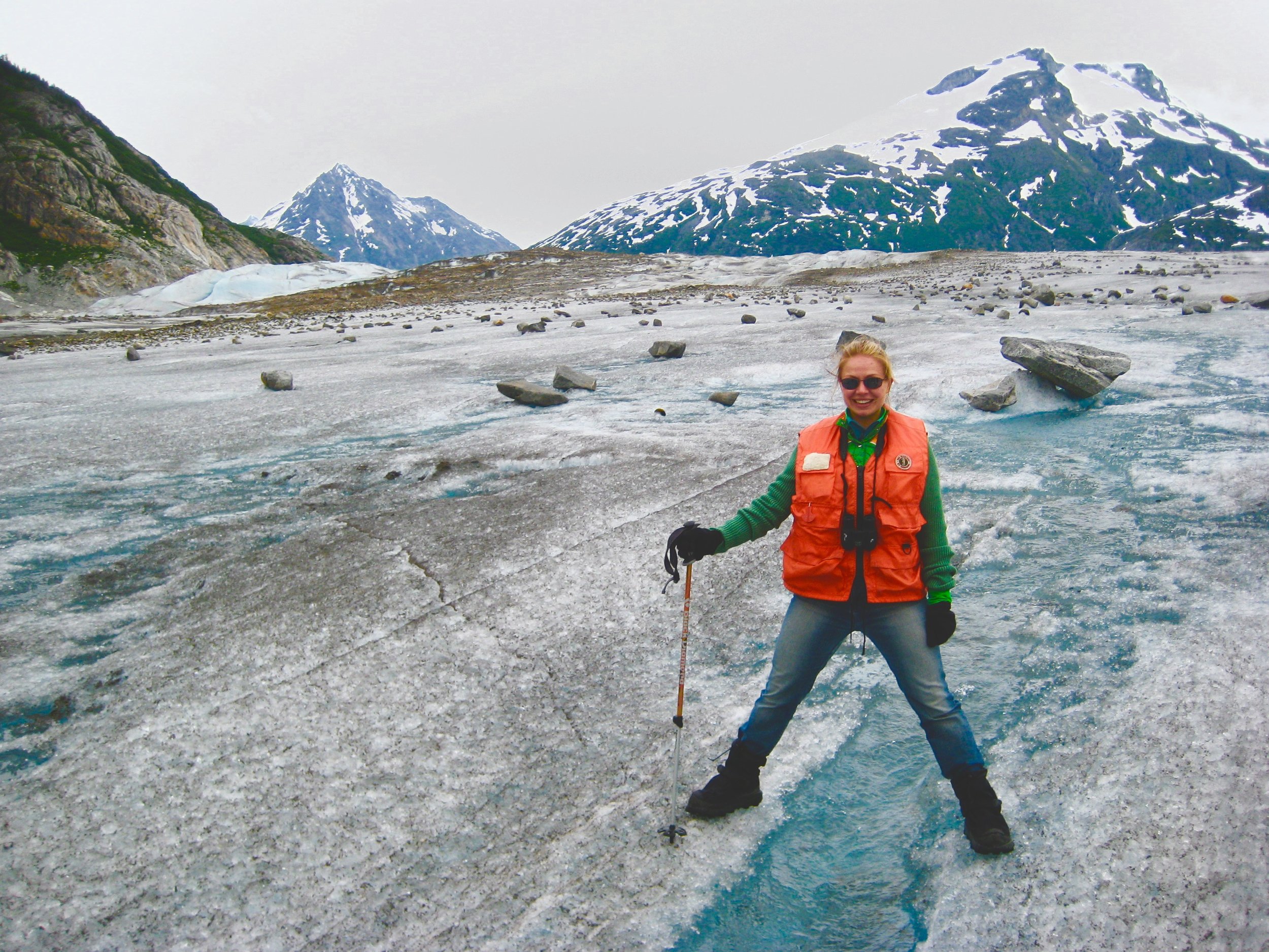 Glacier hiking in Alaska