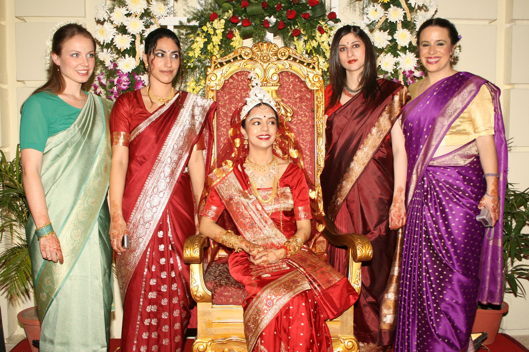 A wedding party in Calcutta, India!