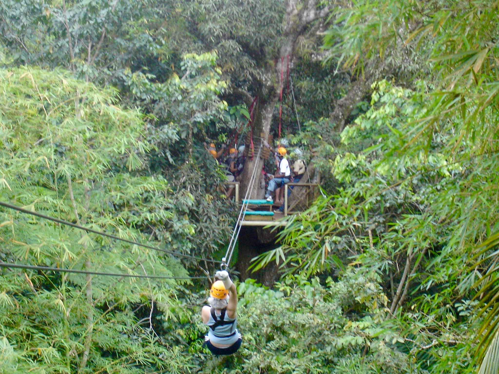 Ziplining across the Continental Divide in Costa Rica