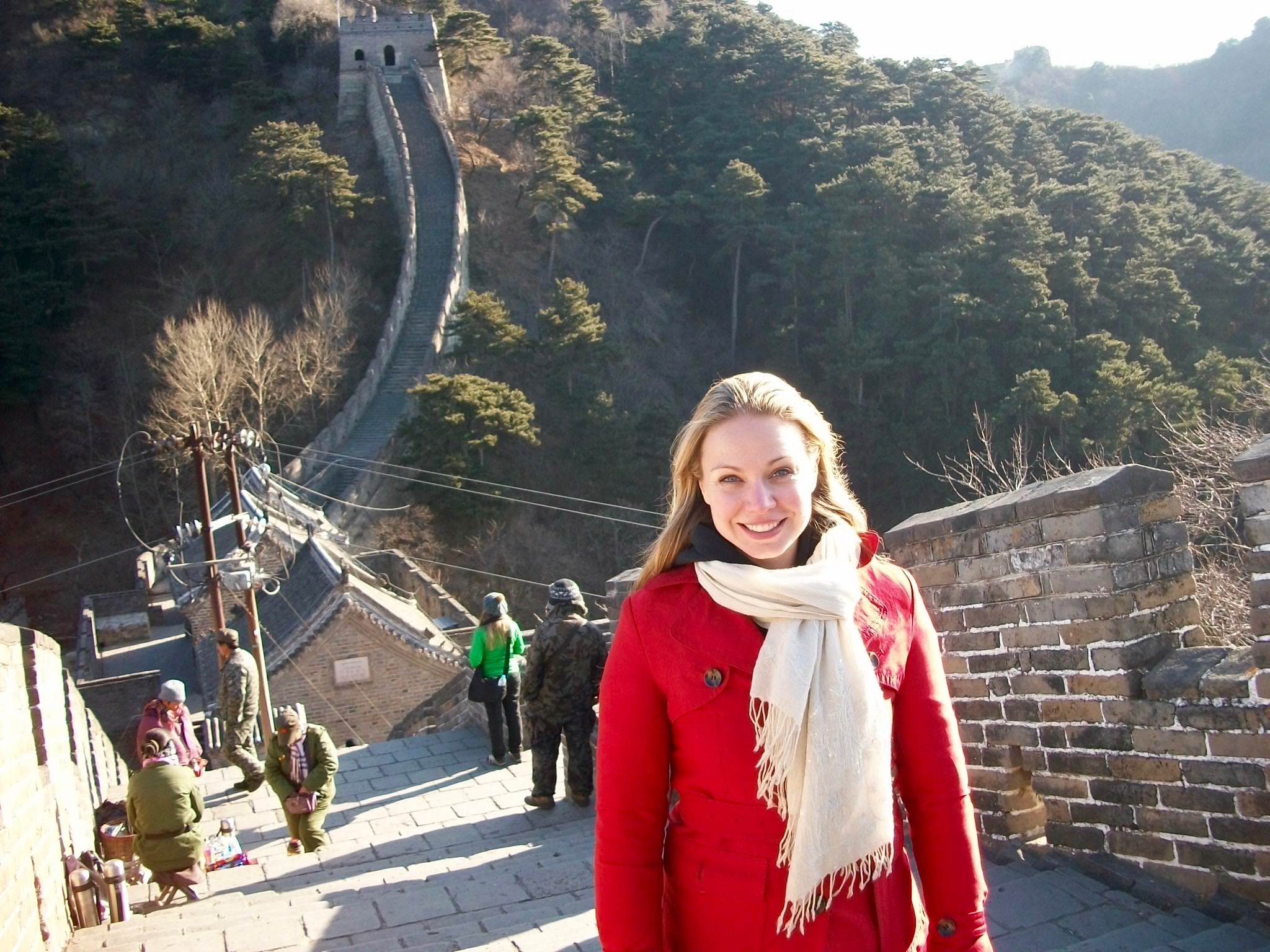 Stunning views high up on the Great Wall near Beijing, China