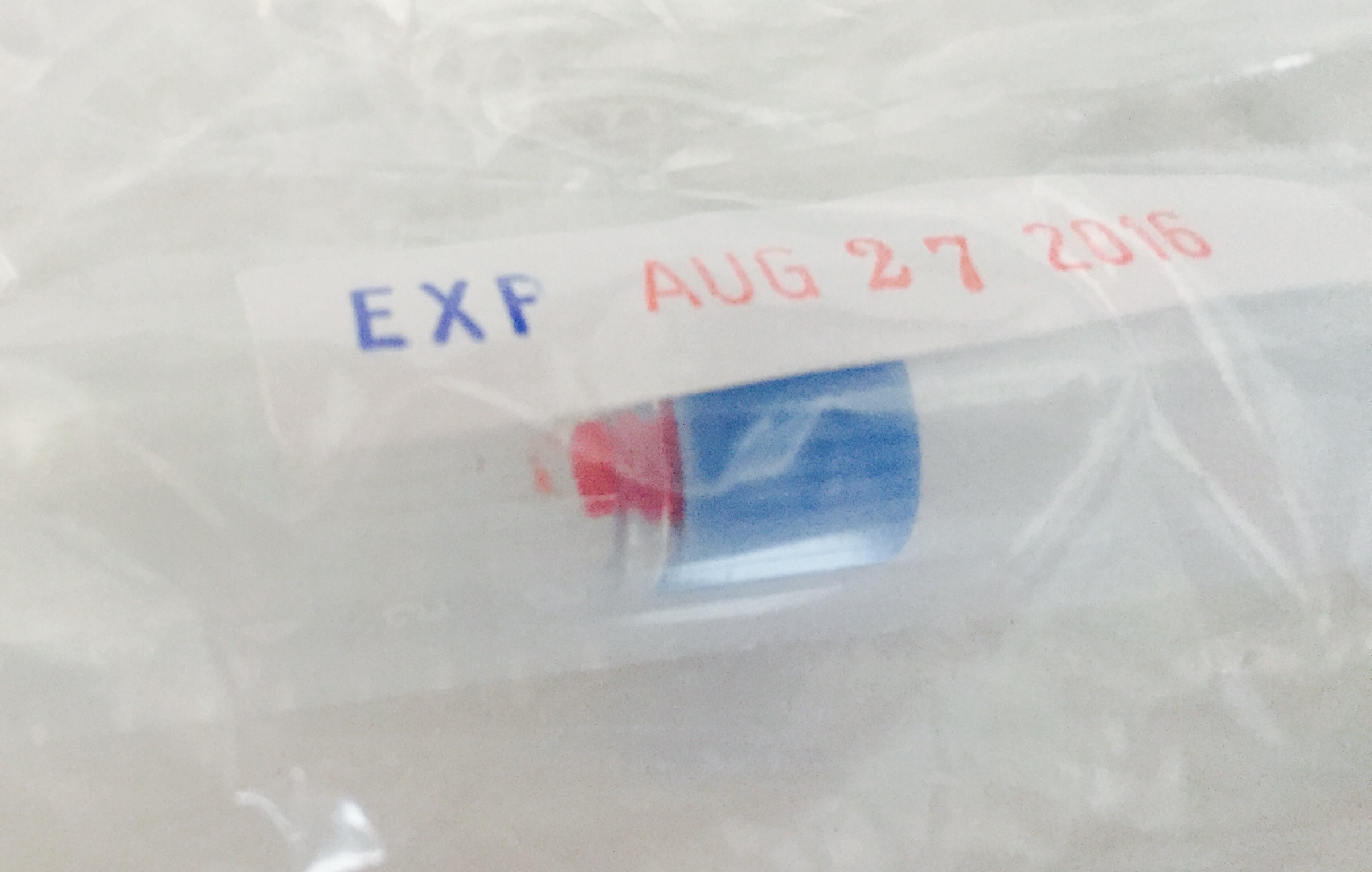 One of the extractions being sent off to the lab.