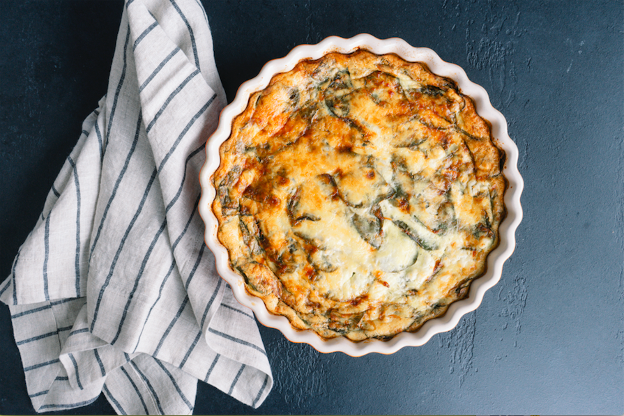 Spinach and Feta Quiche