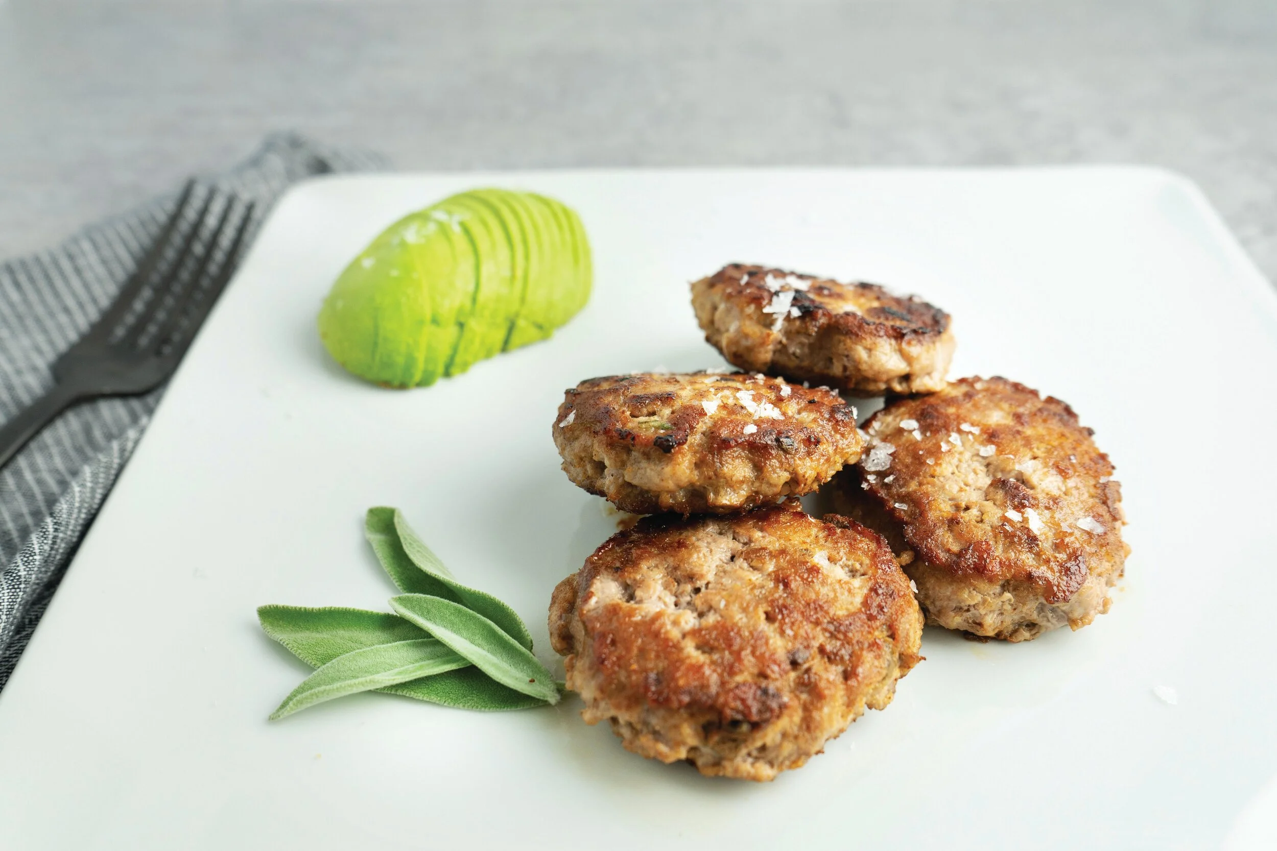 Pork Patties and Avocado