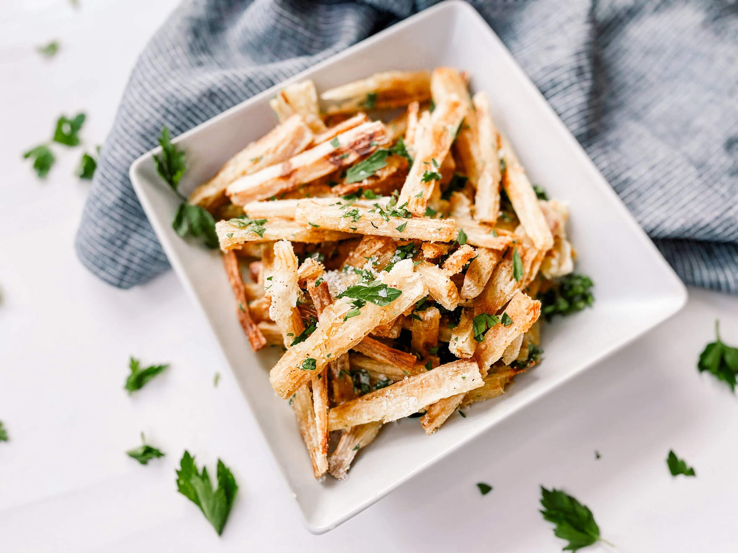 Oven Baked Yuca Truffle Fries — The Trail To Health