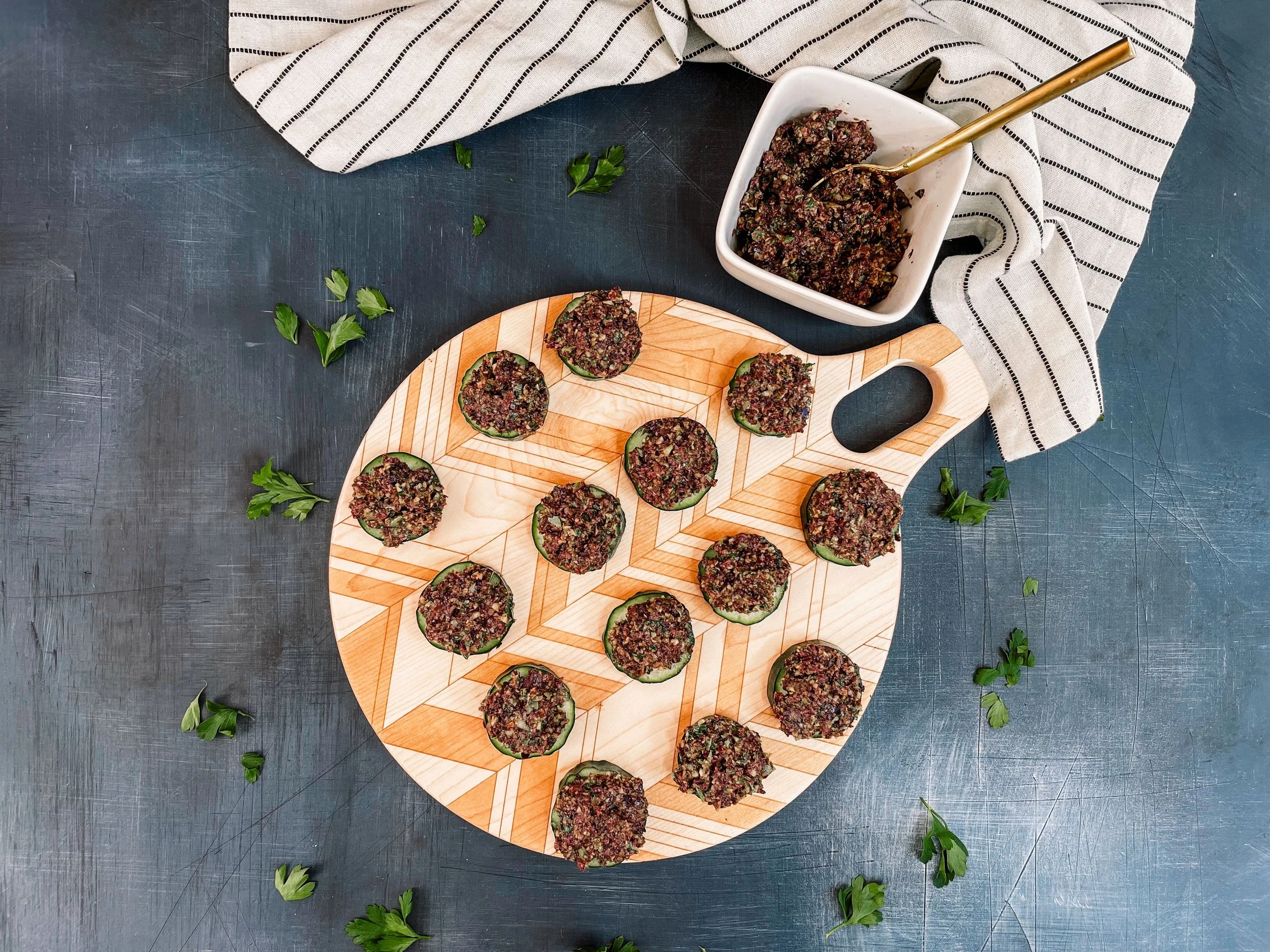 Tapenade Cucumber Bites