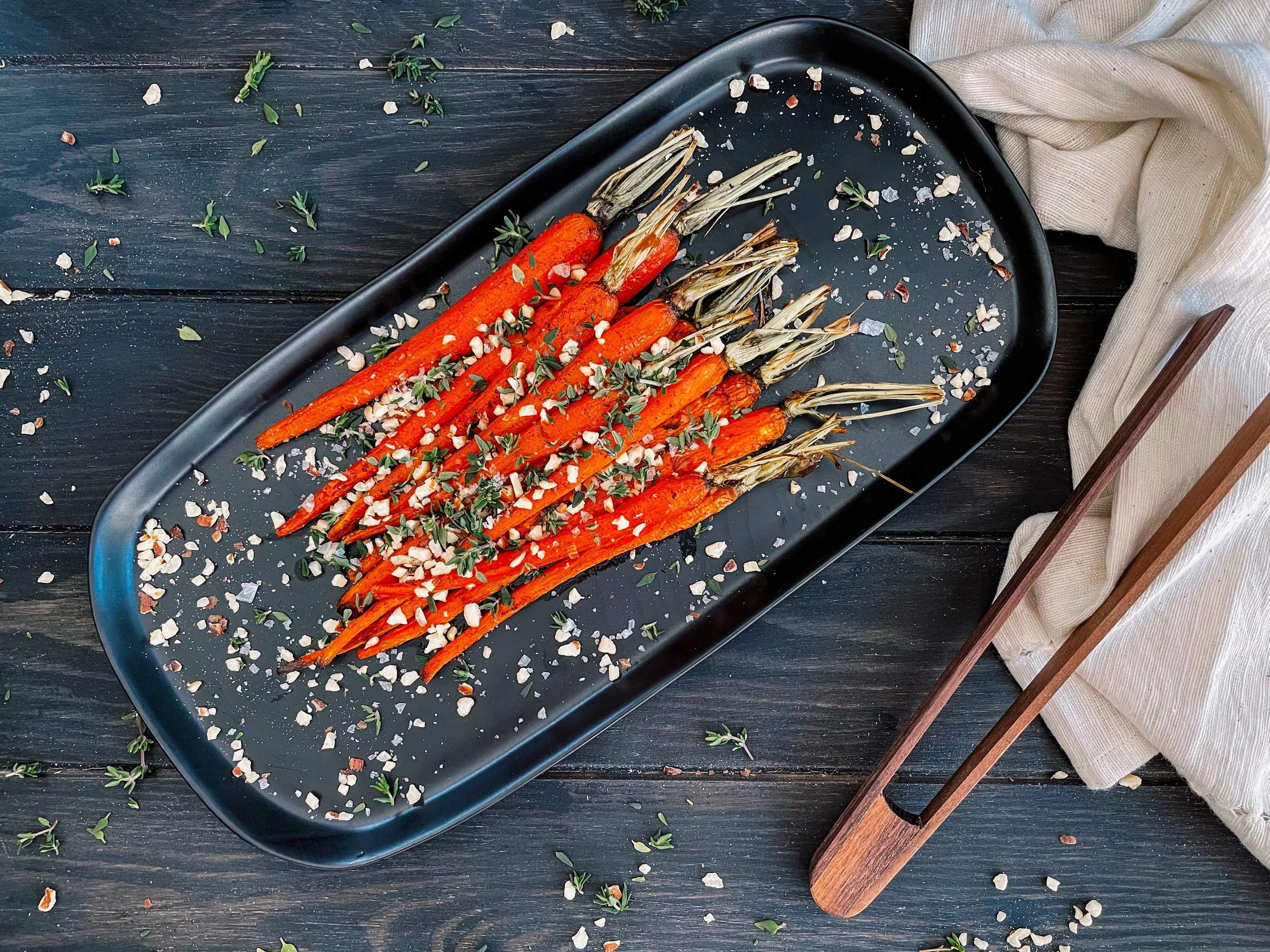 Maple Glazed Roasted Carrots