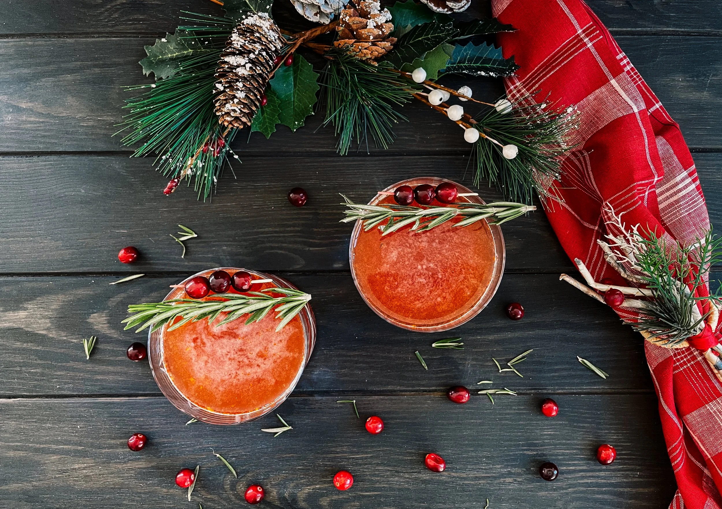 Cranberry & Rosemary Spritzer