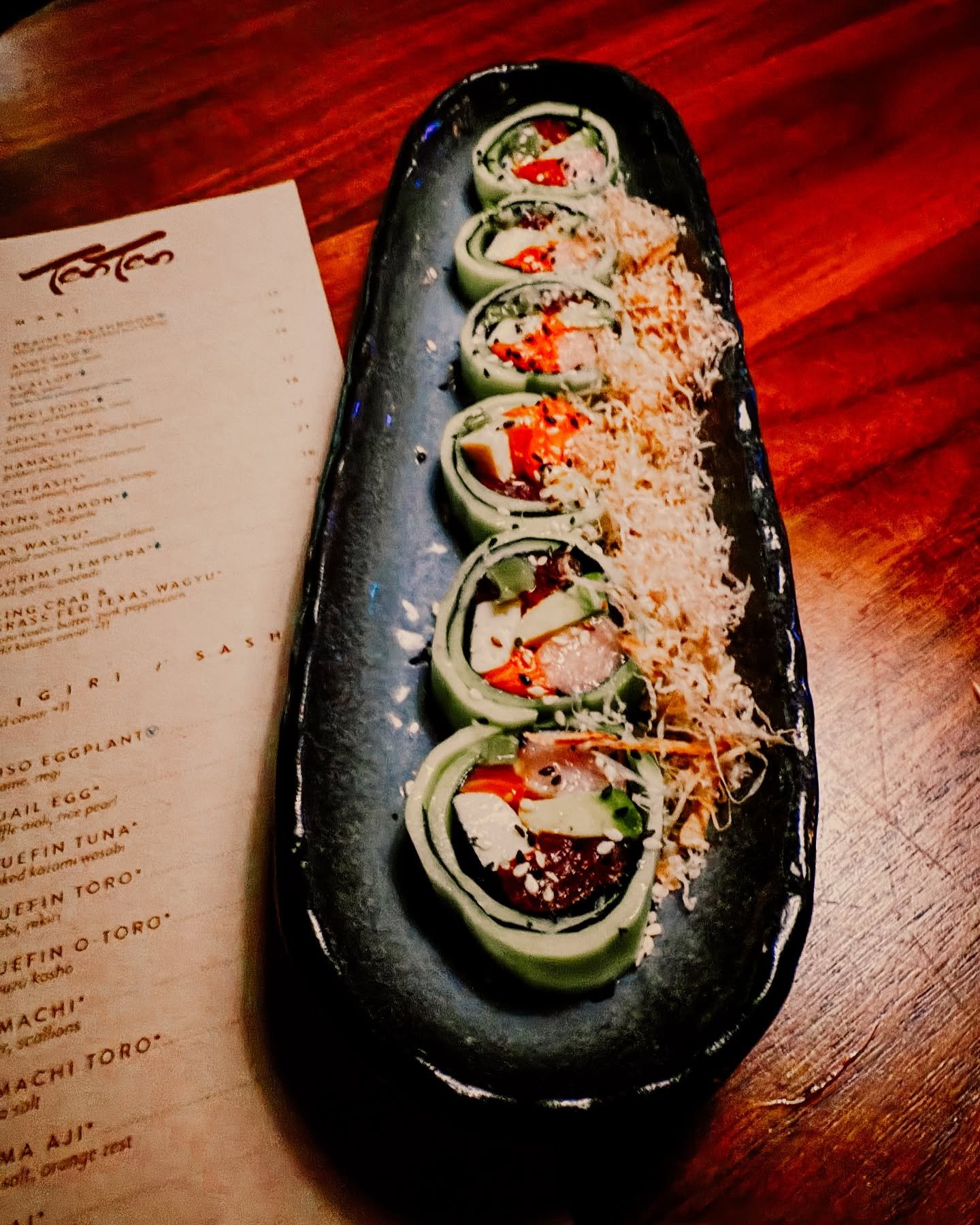 About last night&hellip;

Dinner at @tentenatx was a solid 10 out of 10. 

It&rsquo;s rare to find truly gluten free sushi, so when I come across a spot like this, it&rsquo;s always a must. While @tentenatx isn&rsquo;t 100% gluten free, they&rsquo;re