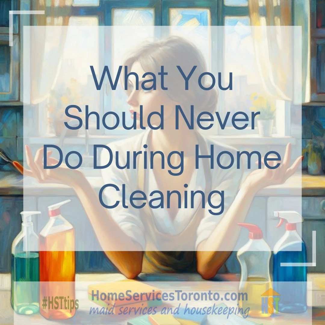 What You Should Never Do During Home Cleaning