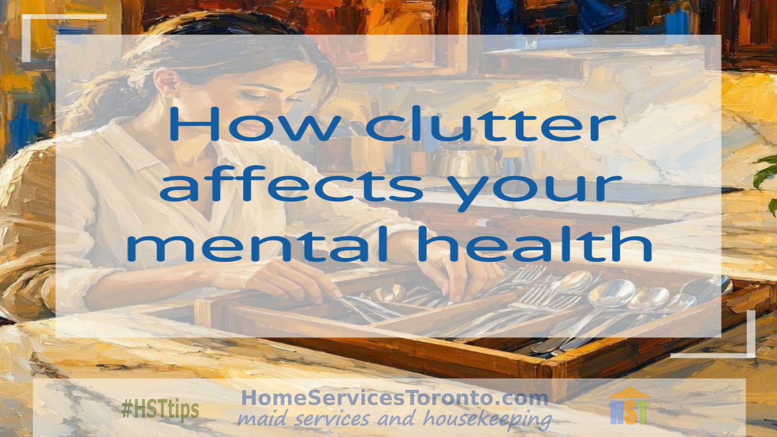 Calm decluttered living room promoting mental wellbeing