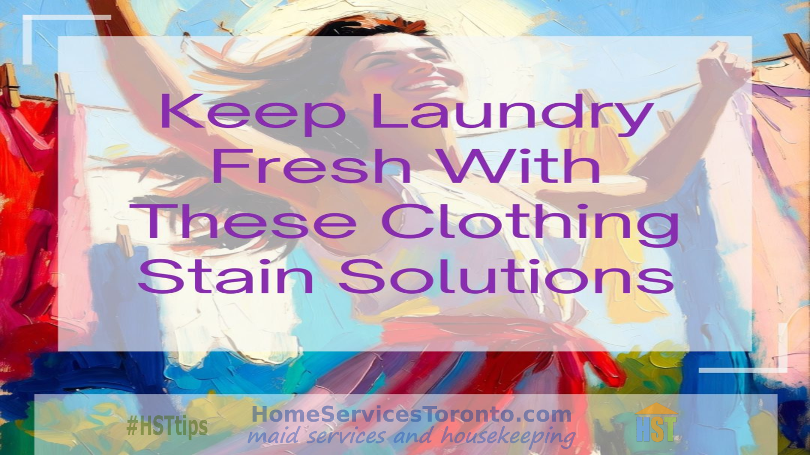 Fresh laundry with stain removal tools