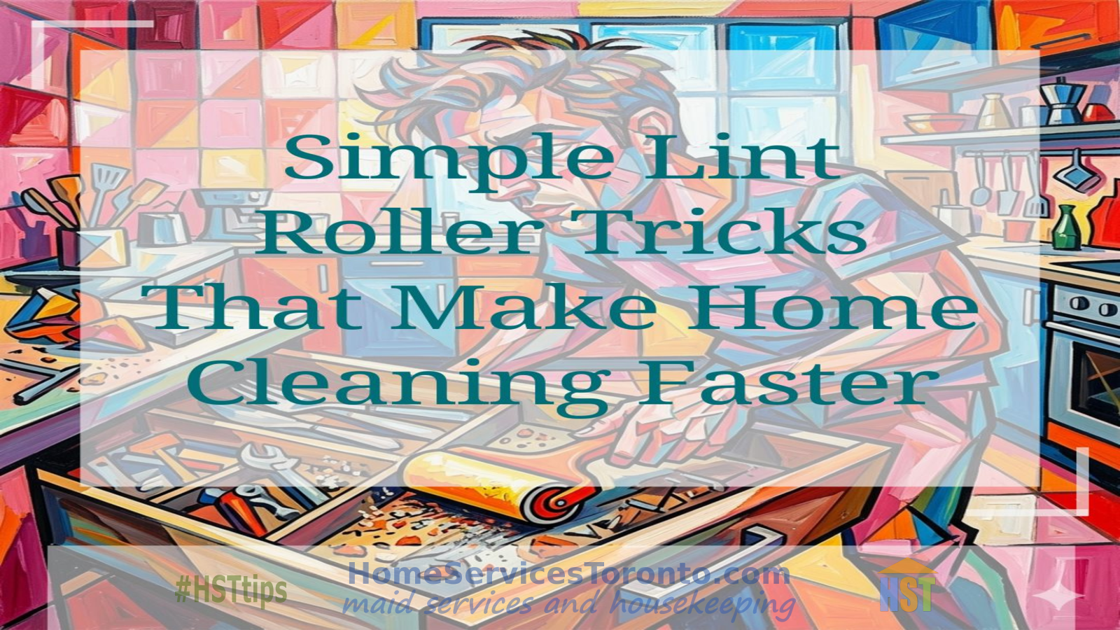 Fast home cleaning with lint roller tricks