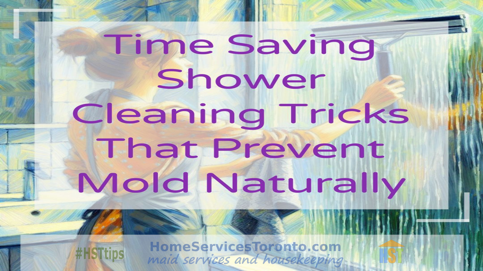 Natural shower cleaning to stop mold fast
