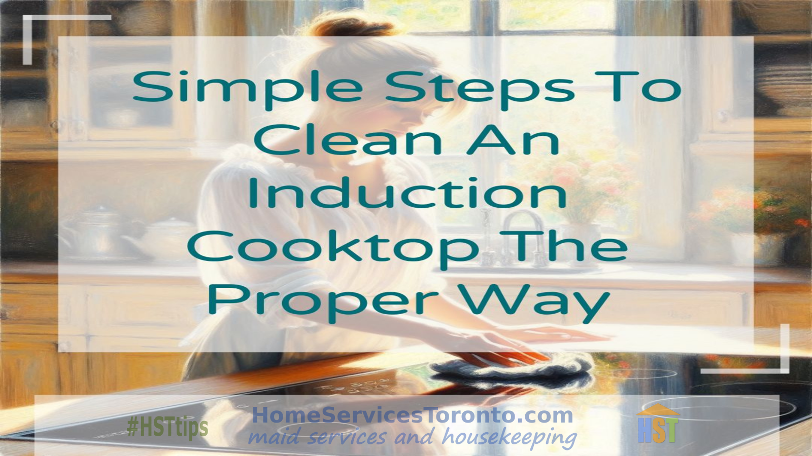Shiny induction cooktop cleaning guide