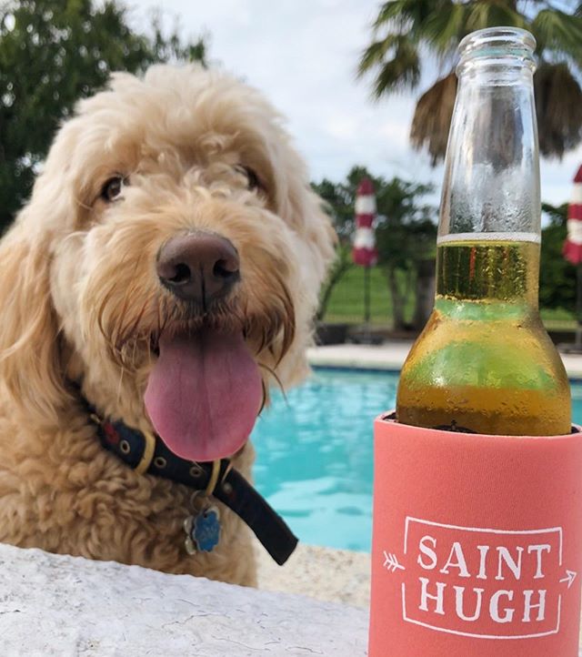 ☀️s out, 👅s out on this Thirsty Thursday! Do you have a Saint Hugh-zie? Order from our website now through the end of August, and we&rsquo;ll throw one in for free! 💝 #SaintHughStyle #SaintHugh