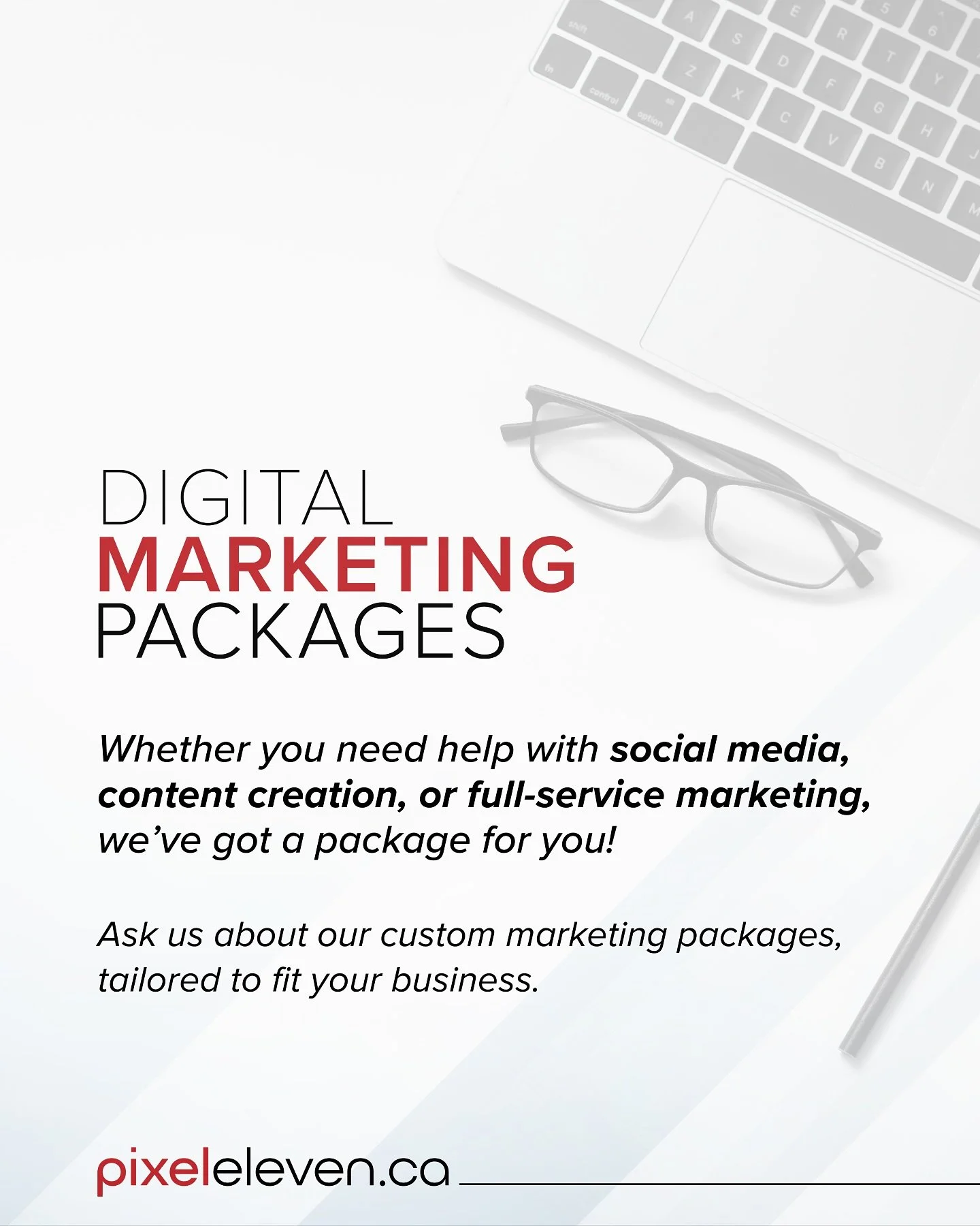 From social media management to full-service marketing, we create custom packages designed to fit your goals and budget. 🚀

Let&rsquo;s build a strategy that works for you. 
Contact us today to get started!

#BrandIdentity #VisualBranding #LogoDesig