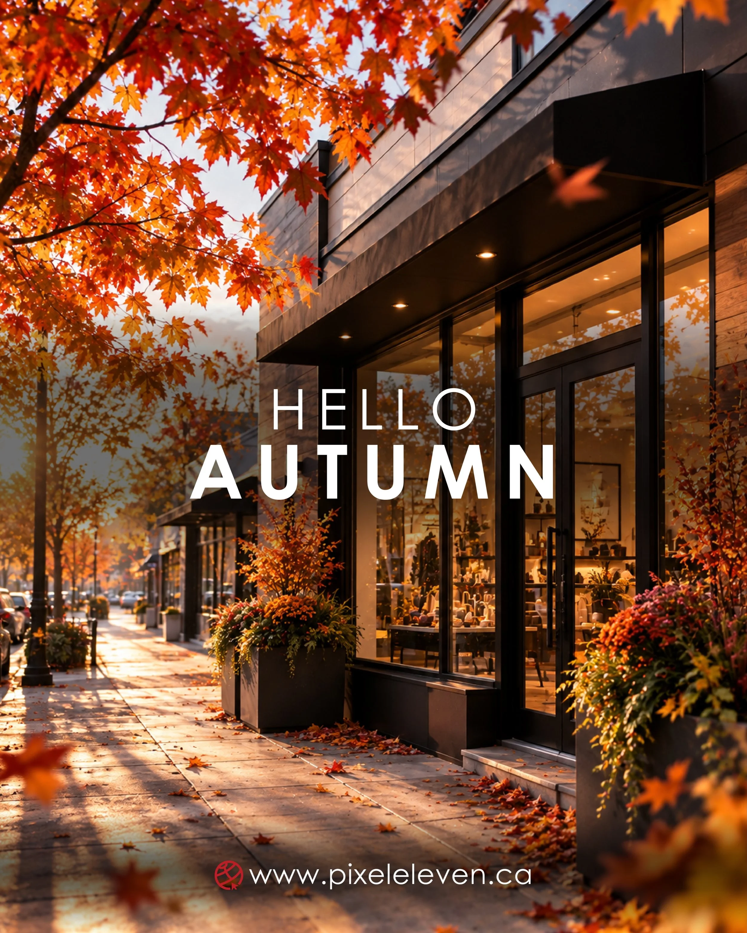Hello Autumn 🍂

There&rsquo;s something about a new season that makes you look at things a little differently.

New colours. New moods. New inspiration. New ideas.

At Pixel Eleven, we&rsquo;re always drawn to the things that make people stop, look 