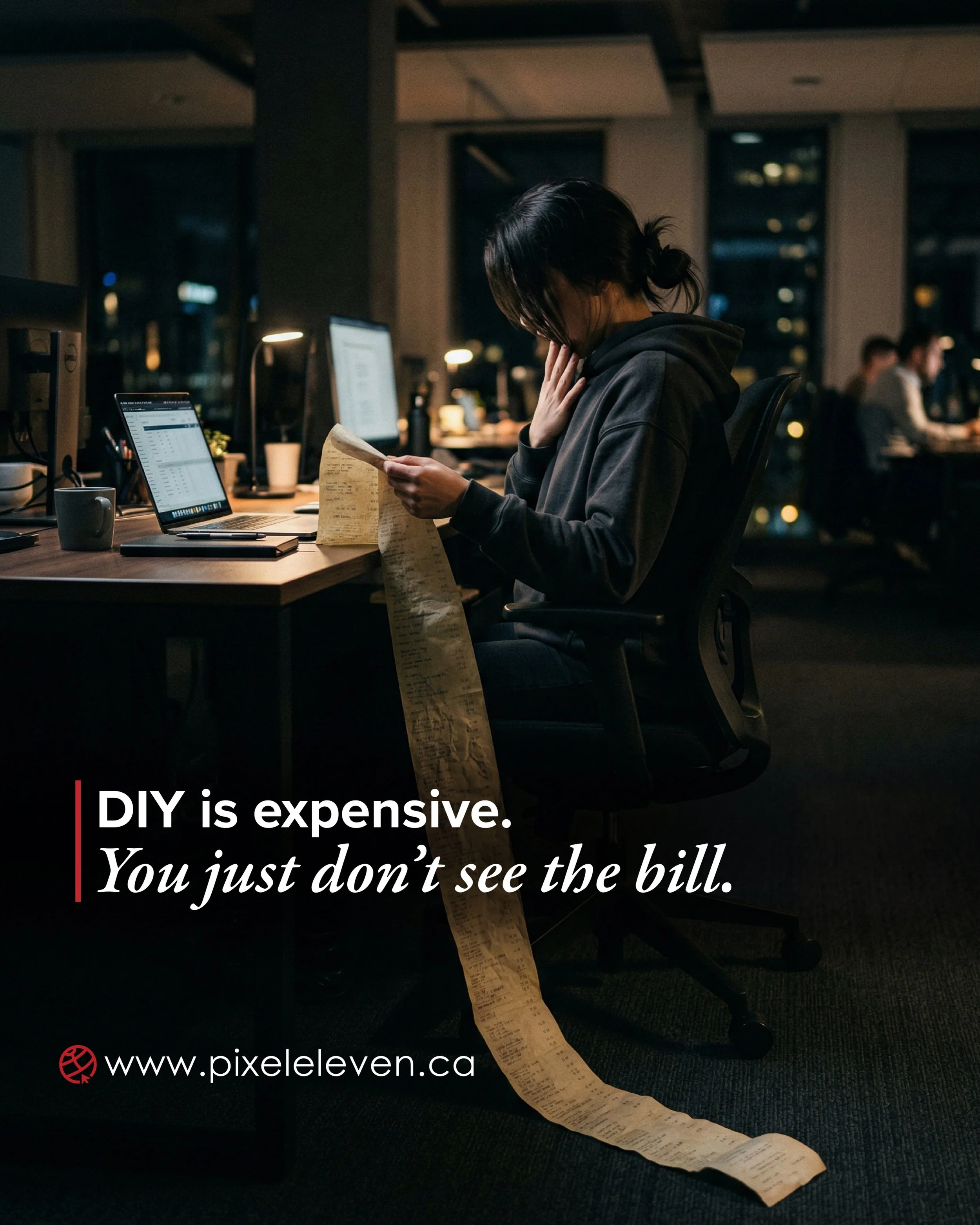 DIY looks &ldquo;free&rdquo;&hellip; until it&rsquo;s not.

Your time adds up. Mistakes cost money. Slow growth costs even more.

That &ldquo;free&rdquo; option? It has a price.

At some point, it&rsquo;s better to do it right the first time.

Ready 