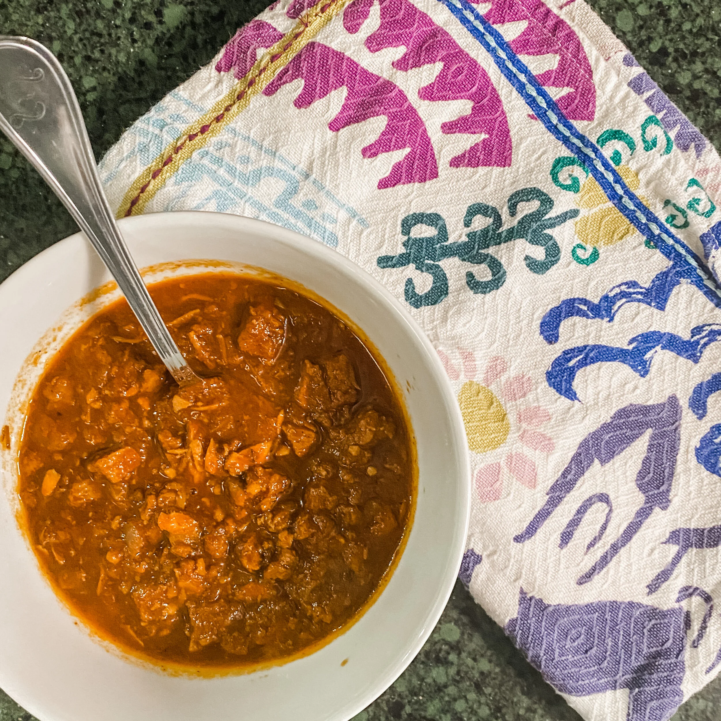 Thanksgiving Leftovers - Turkey &amp; Sausage Chili