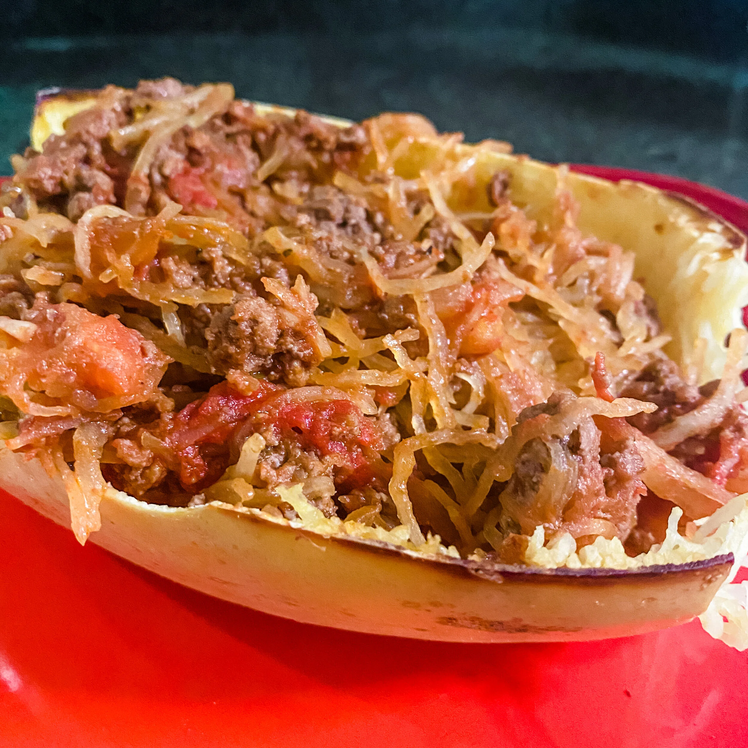 Easy Weeknight Dinner - Spaghetti Squash with Beef