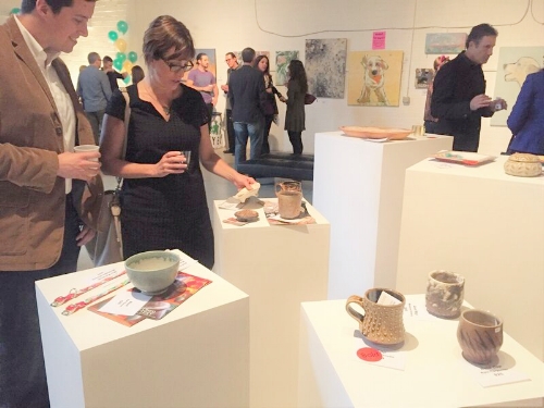 Guests at art unleashed.