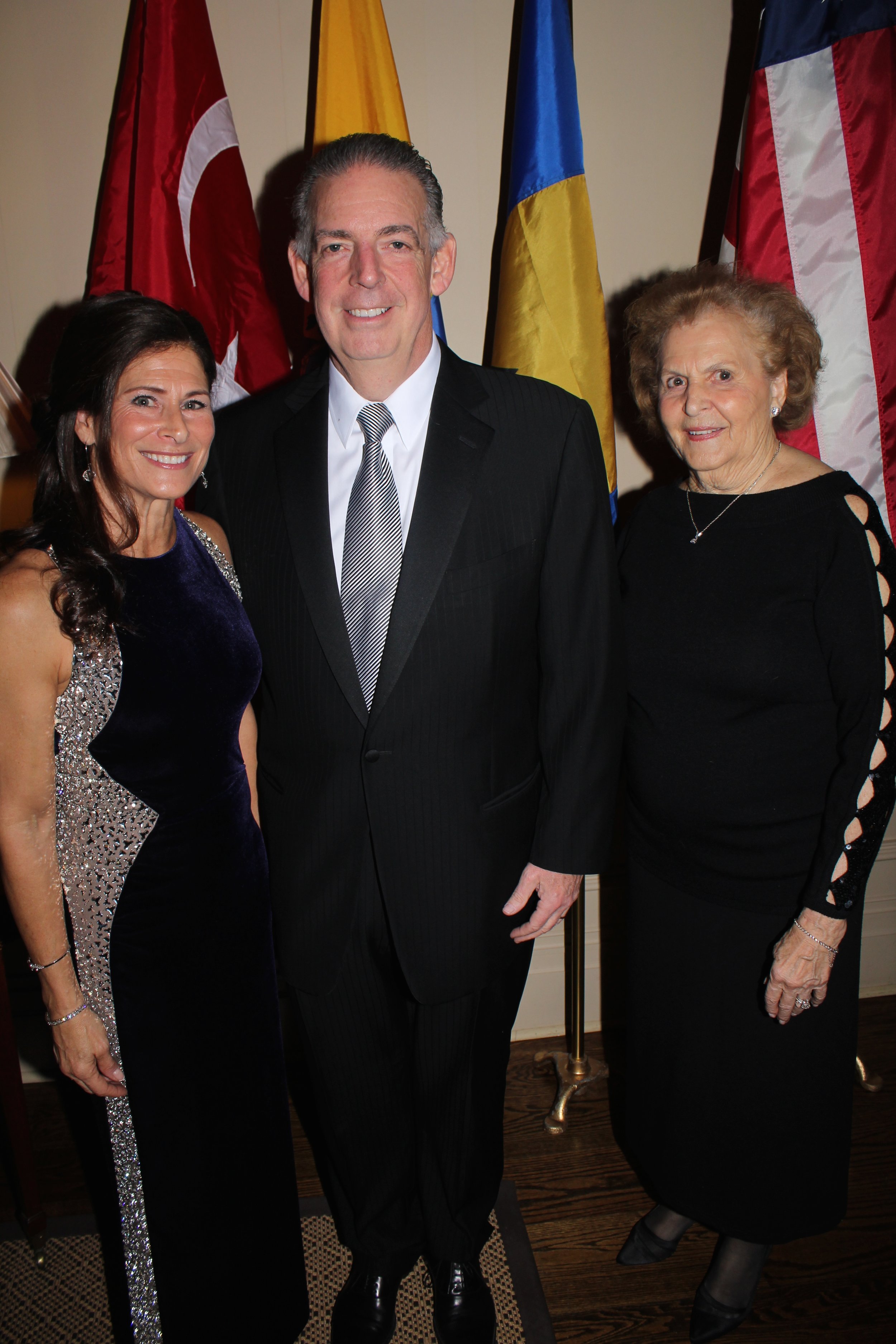 Donna and Al de Molina with Julia Sayegh.&nbsp;