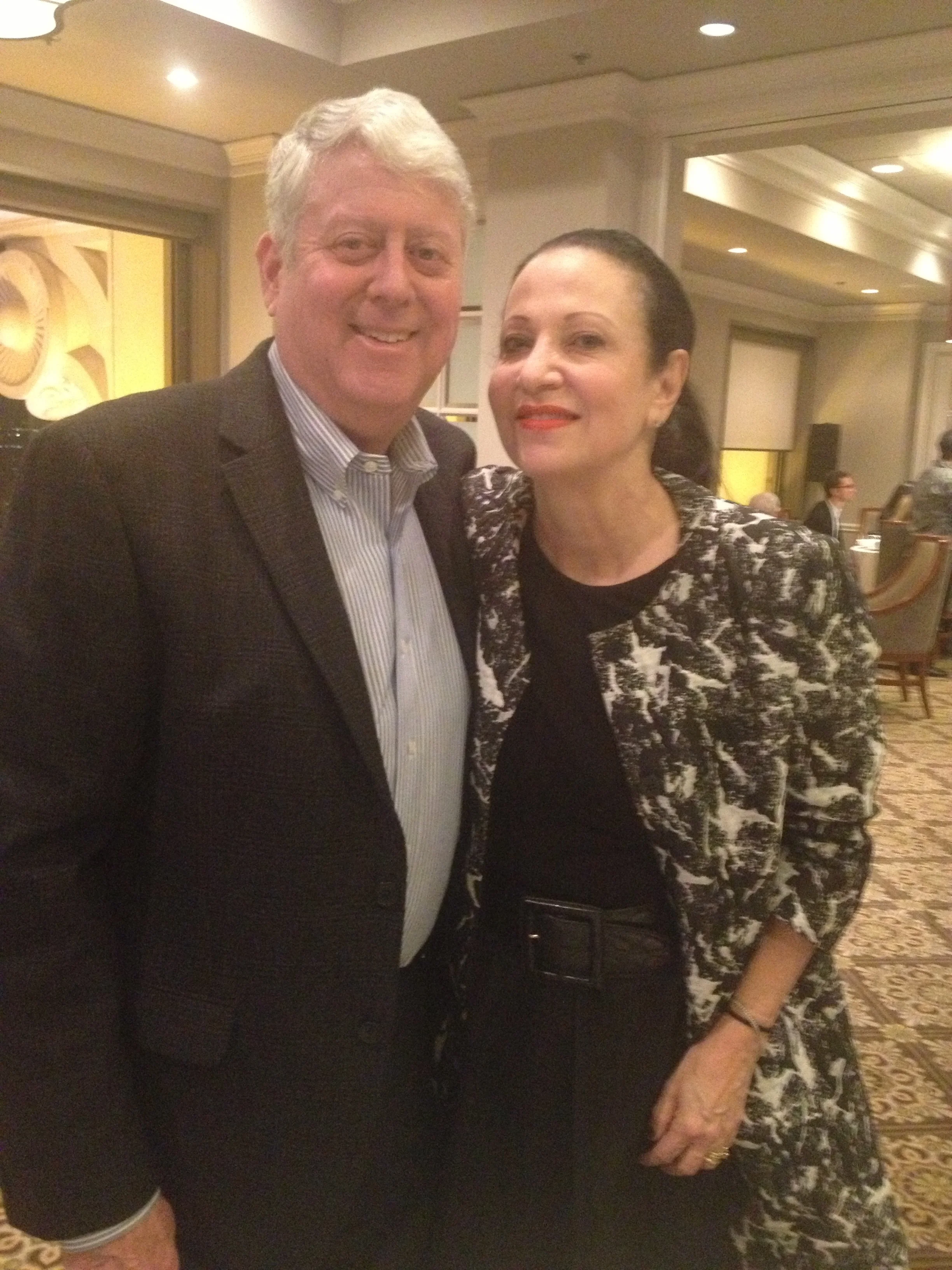 Acclaimed fashion forecaster Arlene Goldstein with her husband, Milton. 