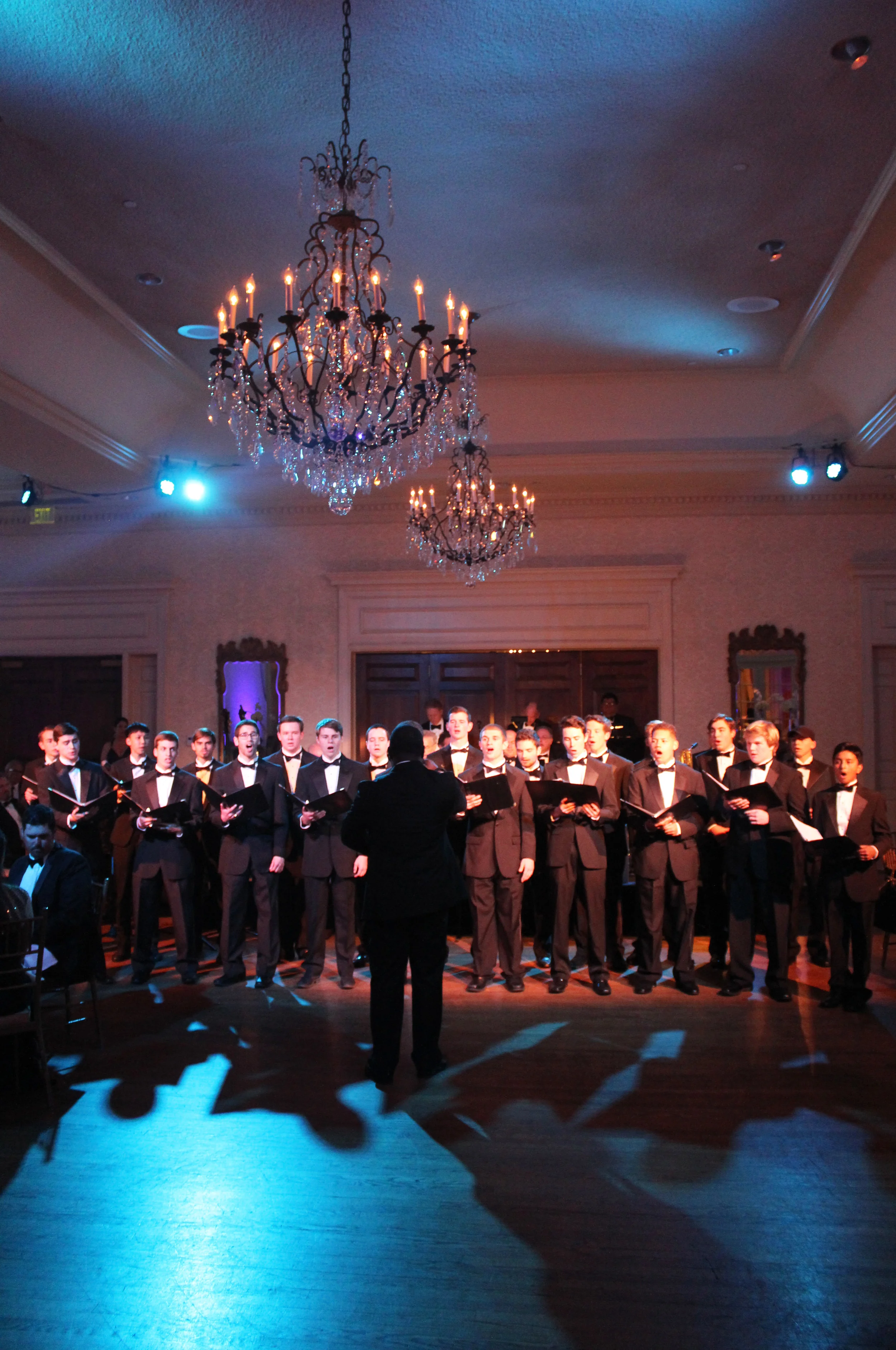The Marvin Ridge High School Men's Choir. 