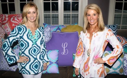 Friends and business partners Leigh-ann Sprock, left, and Leigh Goodwyn launched their web-based dorm and home décor company LeighDeux in 2013. It's important to them that their business makes a difference, so a portion of their sales fund a scholarship at UNC Chapel Hill for women entrepreneurs.