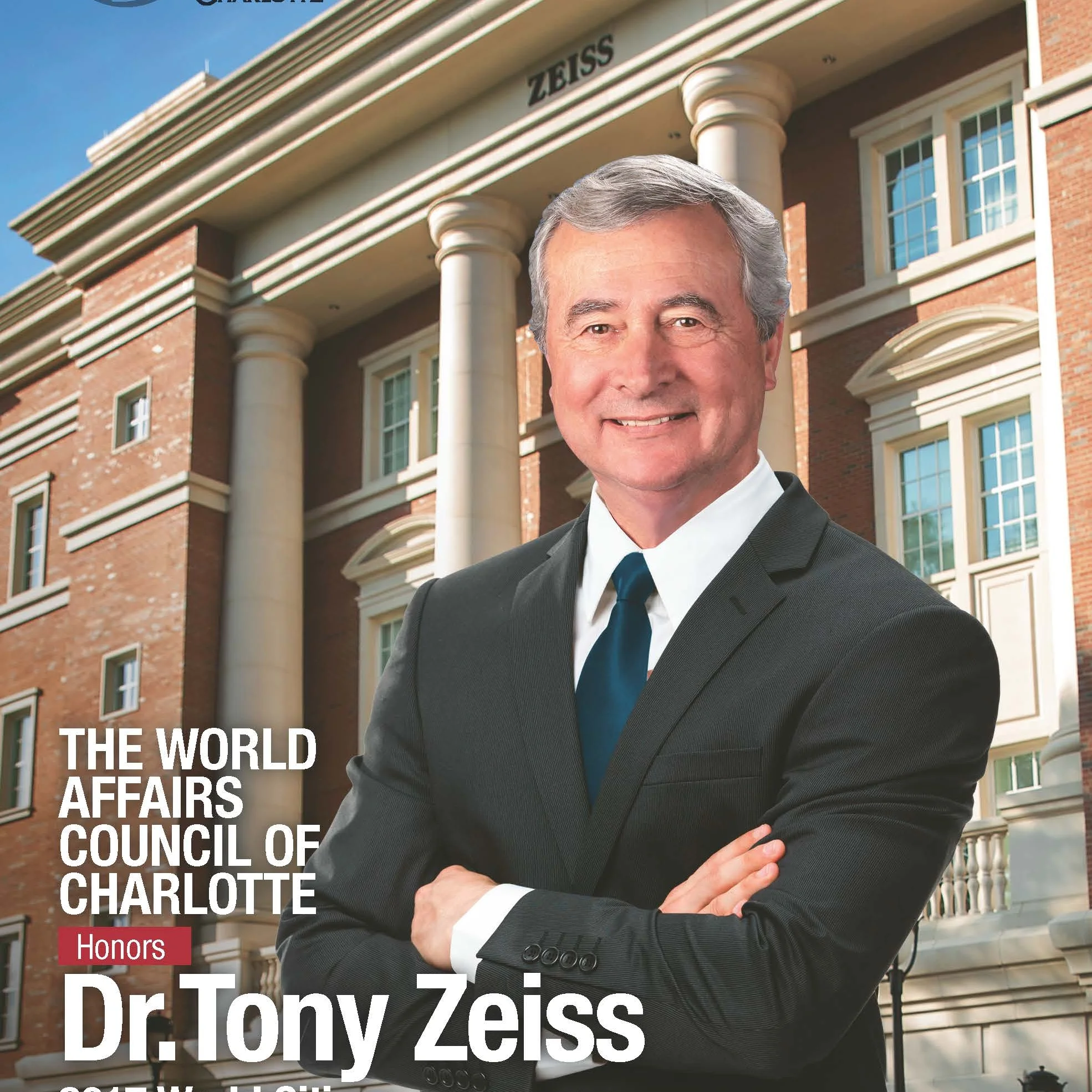 Tony Zeiss will receive the 2017 World Citizen Award during a sold-out ceremony May 2. 