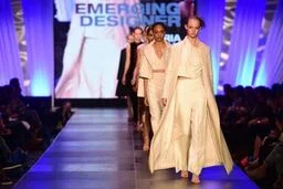 The Victoria Cullinan collection on the runway at Charleston Fashion Week.
