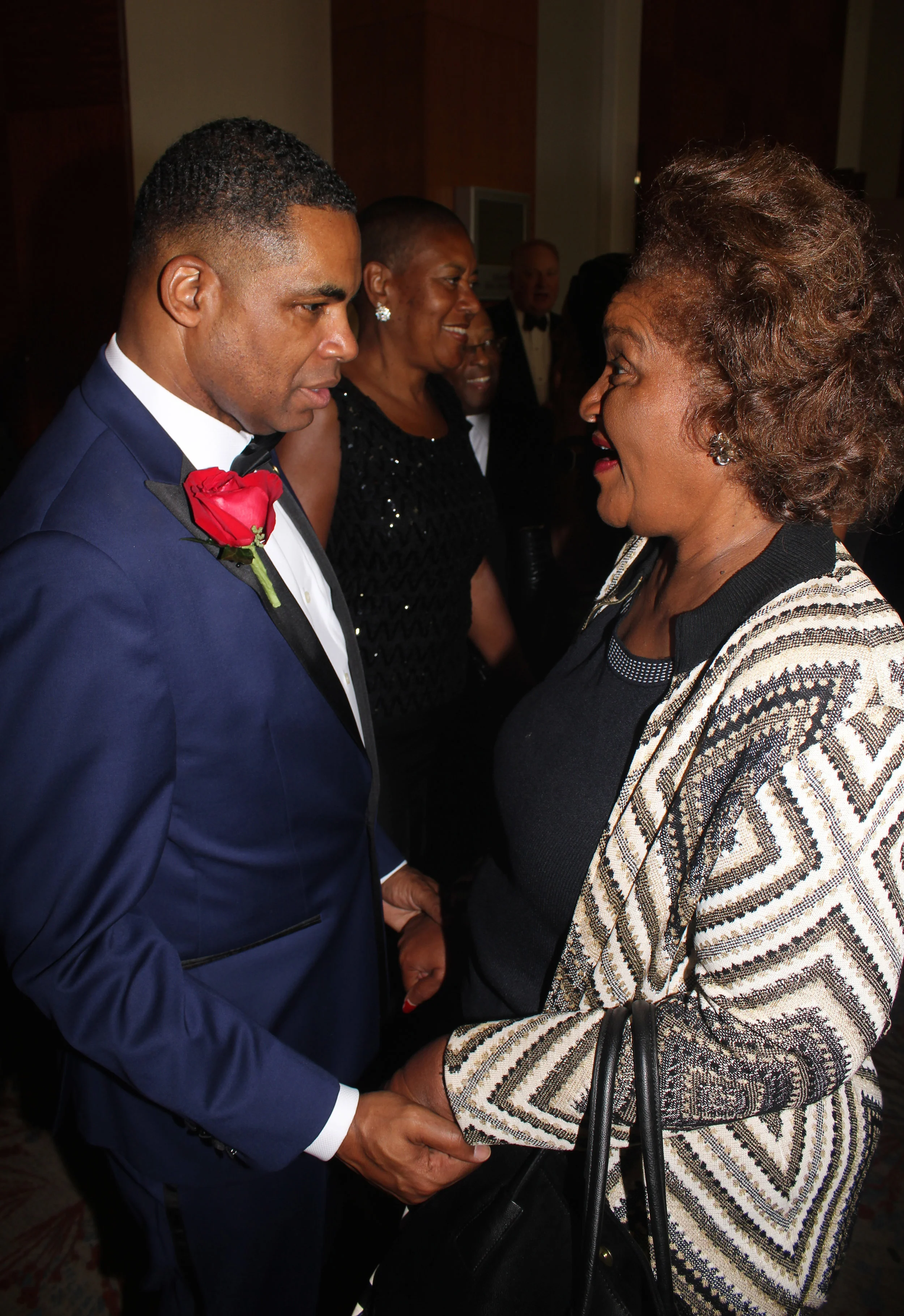 Kieth Cockrell with one of the most important women in his life, his beloved former teacher and mentor Juanita Cooke. 