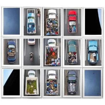 Alejandro Cartagena's Carpoolers IV, 2011-2012, is on view Dec. 8-Jan. 19 at SOCO Gallery. The opening reception is 6-8 p.m. Dec. 13. 