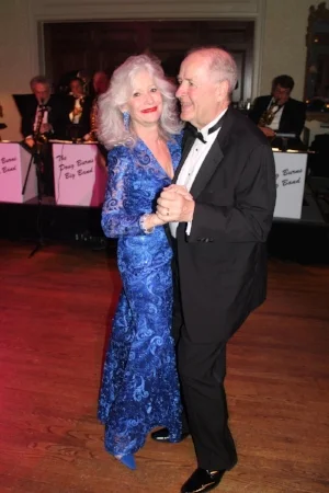 Gala chair Gail Brinn Wilkins and her husband Howard Freese at last year's Crown Jewels Ball. This year's gala to benefit arts education is Feb. 17 at Quail Hollow Club. 