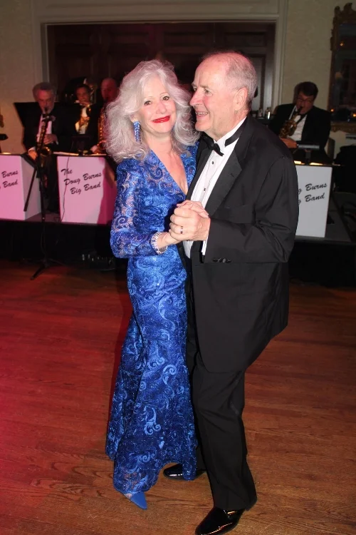 Gala chair Gail Brinn Wilkins and her husband, Howard Freese, dance at last year's fundraiser. Gala chair Gail Brinn Wilkins and her husband Howard Freese at last year's Crown Jewels Ball. This year's gala to benefit arts education is Feb. 17 at Quail Hollow Club.