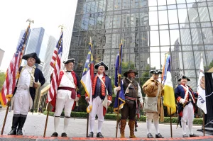 Colonial re-enactors are part of the MecDec Celebration May 18 uptown. 