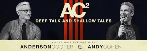 Anderson Cooper and Andy Cohen will interview each other and take questions from the audience on June 15 at Belk Theater.