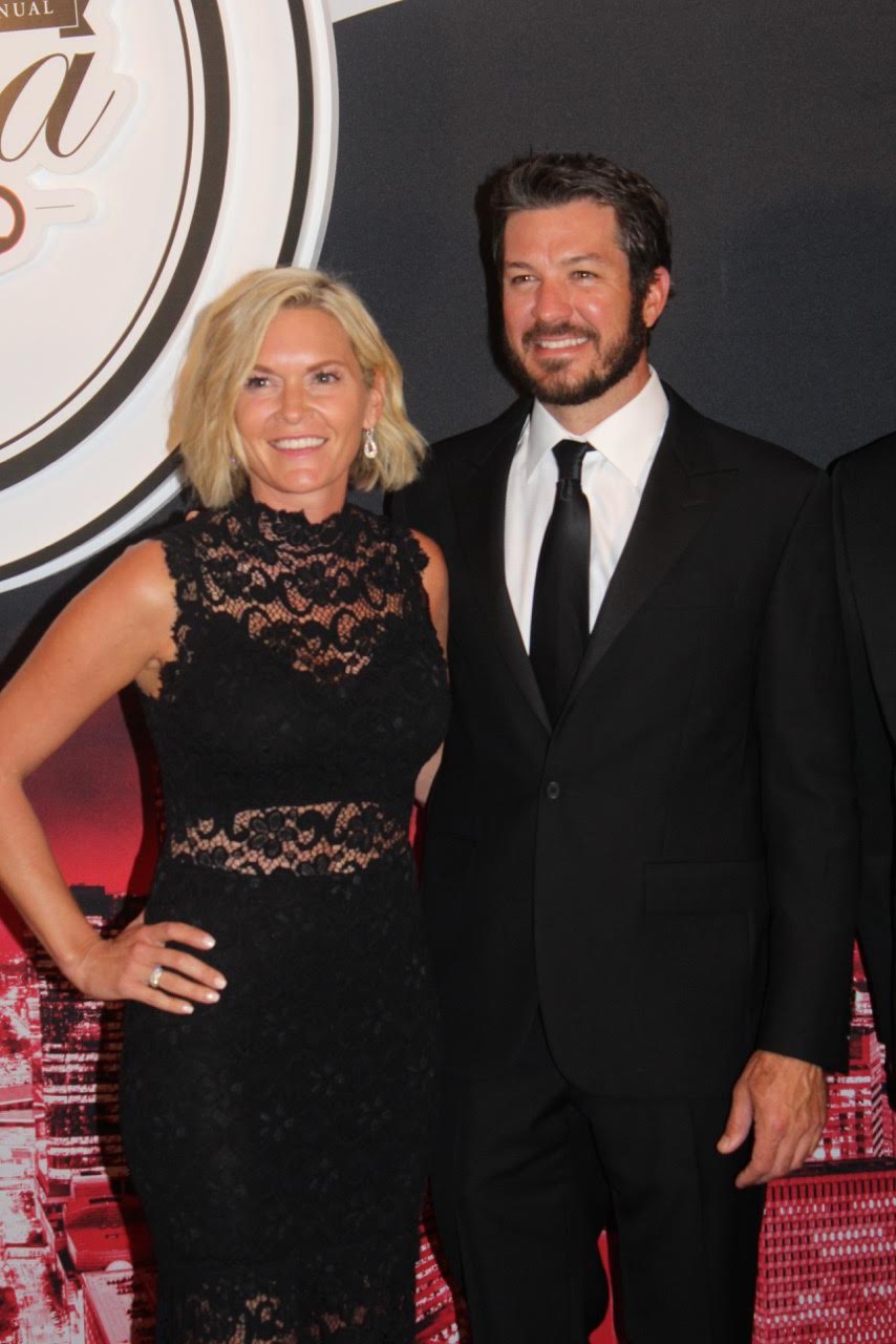  Sherry Pollex and NASCAR’s Martin Truex Jr. 